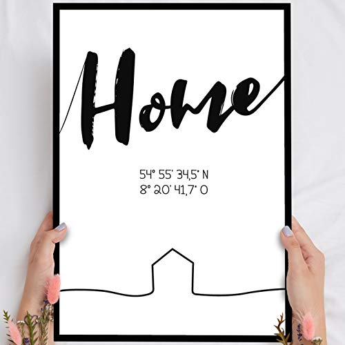Elbeffekt Holzbild Home - personalisierbar zum Hinstellen/Aufhängen optional beleuchtet, Zuhause mit Spruch auf Holz - Wand-Bild Aufsteller Dekoration - persönliches Geschenk Elbeffekt Holzbild Home - personalisierbar zum Hinstellen/Aufhängen optional beleuchtet, Zuhause mit Spruch auf Holz - Wand-Bild Aufsteller Dekoration - persönliches Geschenk von Elbeffekt
