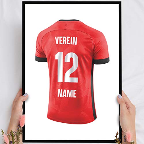 Elbeffekt Holzbild Leverkusen - personalisierbar zum Hinstellen/Aufhängen optional beleuchtet, Fan Geschenk mit Spruch auf Holz - Wand-Bild Aufsteller Dekoration - persönliches Geschenk von Elbeffekt