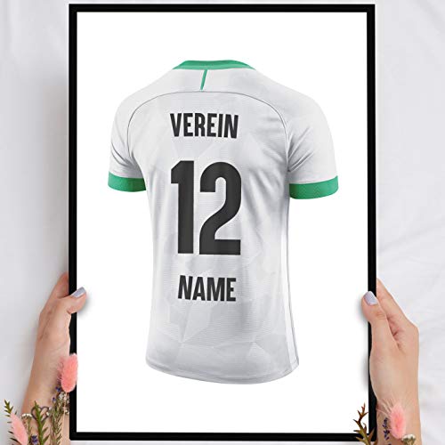 Elbeffekt Holzbild Mönchengladbach - personalisierbar zum Hinstellen/Aufhängen optional beleuchtet, Fan Geschenk mit Spruch - Aufsteller Dekoration - persönliches Geschenk von Elbeffekt