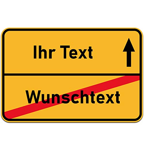Ortsschild - personalisierbares Geschenk zum Geburtstag - Wohnzimmer Deko - personalisierbar zum Hinstellen/Aufhängen - Geburtstags Geschenk - persönliches Geschenk von Elbeffekt