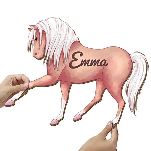 Elbeffekt Pferde Mädchen Geschenk aus Holz - personalisierbares Geschenk - Zimmer Deko Mädchen Teenager Jugendzimmer Deko Mädchen Wandtattoo Pferd - schenke individuell aus Echtholz Elbeffekt Pferde Mädchen Geschenk aus Holz - personalisierbares Geschenk - Zimmer Deko Mädchen Teenager Jugendzimmer Deko Mädchen Wandtattoo Pferd - schenke individuell aus Echtholz von Elbeffekt