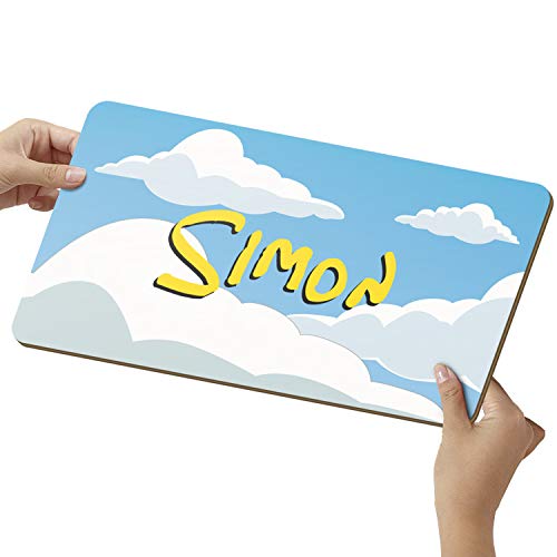 Elbeffekt Wolken Schild aus Holz - personalisierbares Geschenk für Männer - Zimmer Deko - personalisierbar zum Hinstellen/Aufhängen - Nerd Geschenk - persönliches Geschenk von Elbeffekt