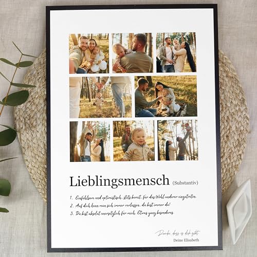 Lieblingsmensch Geschenk Weihnachten - Personalisiertes Fotogeschenk auf Holz - Geschenk Lieblingsmensch, Lieblingsmensch Geschenk Geburtstag, Geschenk Lieblingsmensch Weihnachten, Freundin, 8 Bilder von Elbeffekt