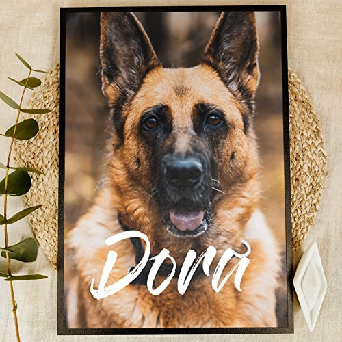 Schäferhund Geschenk Holzbild - Foto Geschenk - personalisierbar zum Hinstellen/Aufhängen optional beleuchtet Deutscher Schäferhund, Hundehalter, Schäferhund Bild - personalisierte Geschenke von Elbeffekt