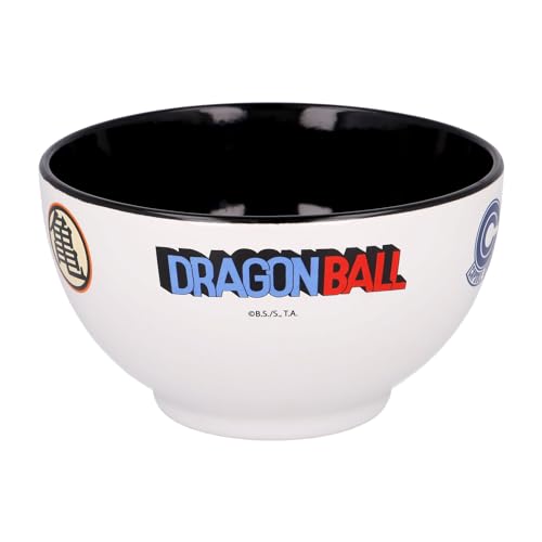 Elbenwald Müslischale - Verschiedene Designs - 600 ml - 8 cm Höhe - Ø 13 cm - Keramik - Mehrfarbig (Dragon Ball) von Elbenwald