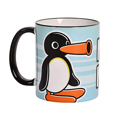 Elbenwald Tasse mit Noot Noot Rundumdruck für Pingu Fans 320 ml Keramik blau von Elbenwald