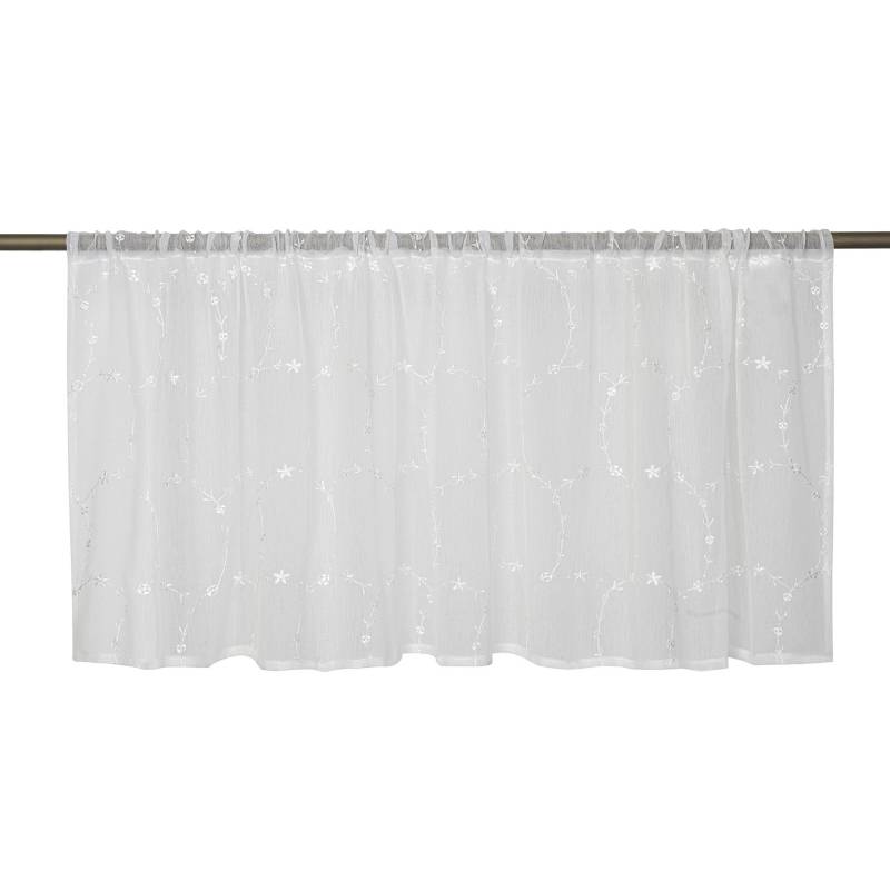 Elbersdrucke Bistrogardine 'Elin' weiß 135 x 48 cm von Elbersdrucke