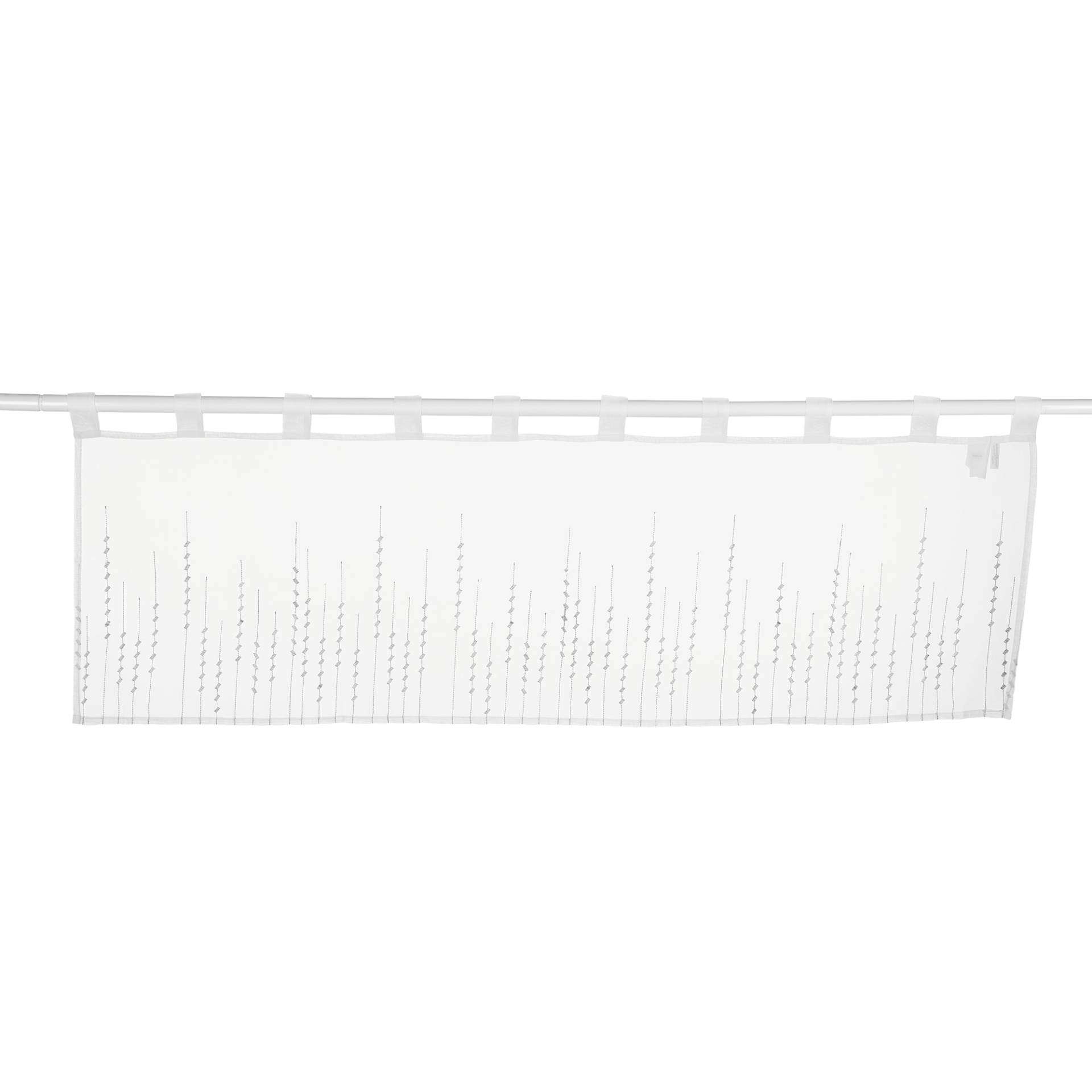 Elbersdrucke Bistrogardine "Helio" weiß/grau 140 x 48 cm Elbersdrucke Bistrogardine "Helio" weiß/grau 140 x 48 cm von Elbersdrucke
