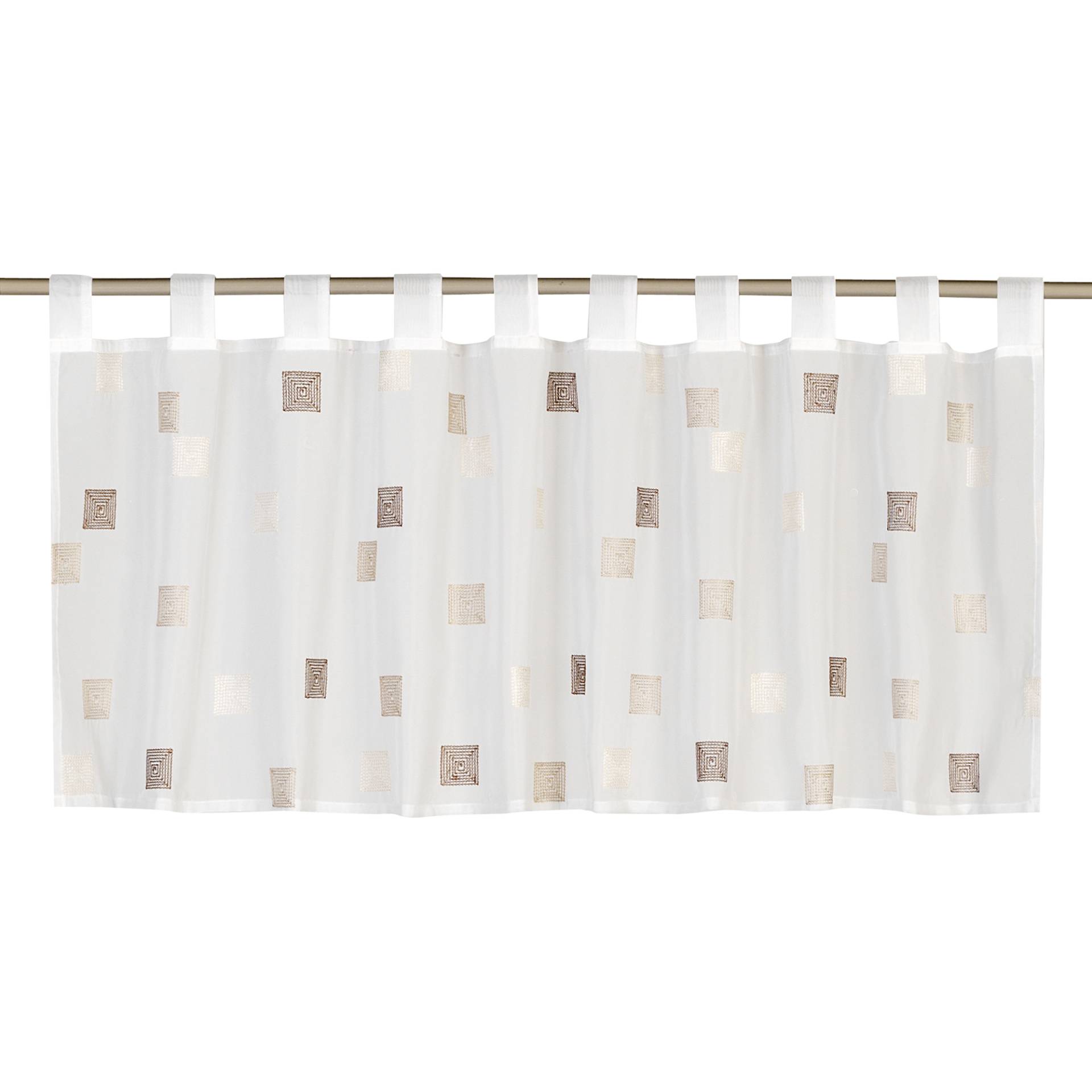 Elbersdrucke Bistrogardine "Quadro" 140 x 48 cm braun Elbersdrucke Bistrogardine "Quadro" 140 x 48 cm braun von Elbersdrucke