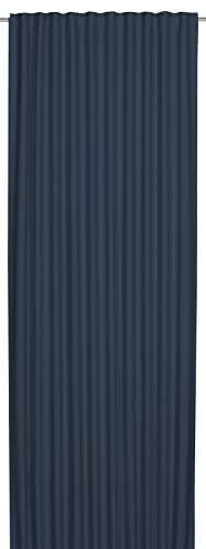 Elbersdrucke Midnight 01 blau Gardine mit verdeckten Schlaufen, Polyester, 255 x 140 cm von Elbersdrucke