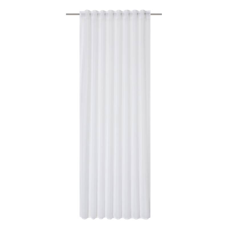Elbersdrucke Vorhang 'Pure' Schlaufenbandschal weiß 255 x 140 cm von Elbersdrucke