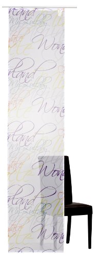 Elbersdrucke halbtransparenter Schiebevorhang Script 04 oT weiß-bunt 245 x 60 cm Flächenvorhang für Wohnzimmer Schlafzimmer Flur 190309 Elbersdrucke halbtransparenter Schiebevorhang Script 04 oT weiß-bunt 245 x 60 cm Flächenvorhang für Wohnzimmer Schlafzimmer Flur 190309 von Elbersdrucke