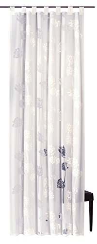 Elbersdrucke halbtransparenter Schlaufenschal Sweet Love 00 weiß 255 x 140 cm 194680 Vorhang mit Schlaufen für Wohnzimmer Schlafzimmer Flur von Elbersdrucke