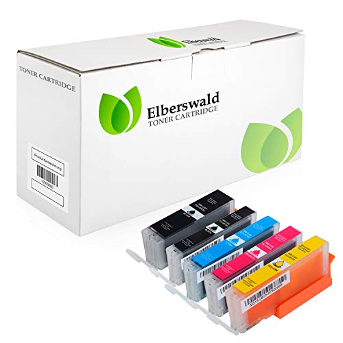 Elberswald 5X XXL Tintenpatrone ersetzt PGI580 CLI581 Multipack für Canon Pixma TS705 TS6350 TS8350 TS9550 von Elberswald