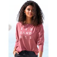 Elbsand Longsleeve "Ingrun" mit Logodruck vorne, Langarmshirt aus Baumwoll-Mix, sportlich-casual Elbsand Longsleeve "Ingrun" mit Logodruck vorne, Langarmshirt aus Baumwoll-Mix, sportlich-casual von Elbsand