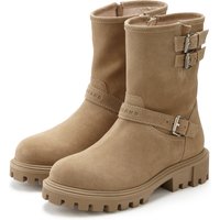 Elbsand Stiefelette aus Leder mit trendigen Zierschnallen, Stiefel, Boots Elbsand Stiefelette aus Leder mit trendigen Zierschnallen, Stiefel, Boots von Elbsand