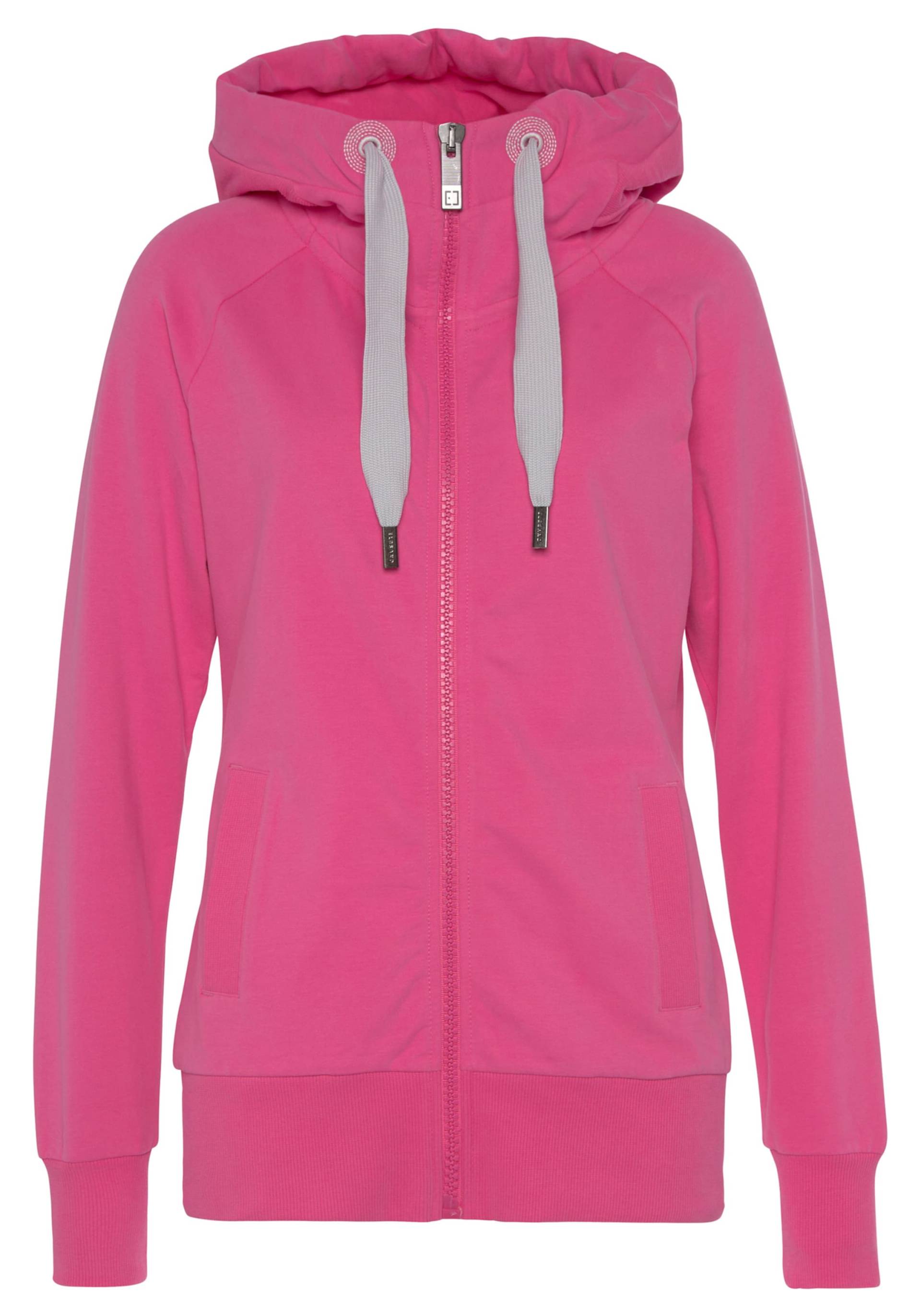 Kapuzensweatjacke in pink von Elbsand von Elbsand