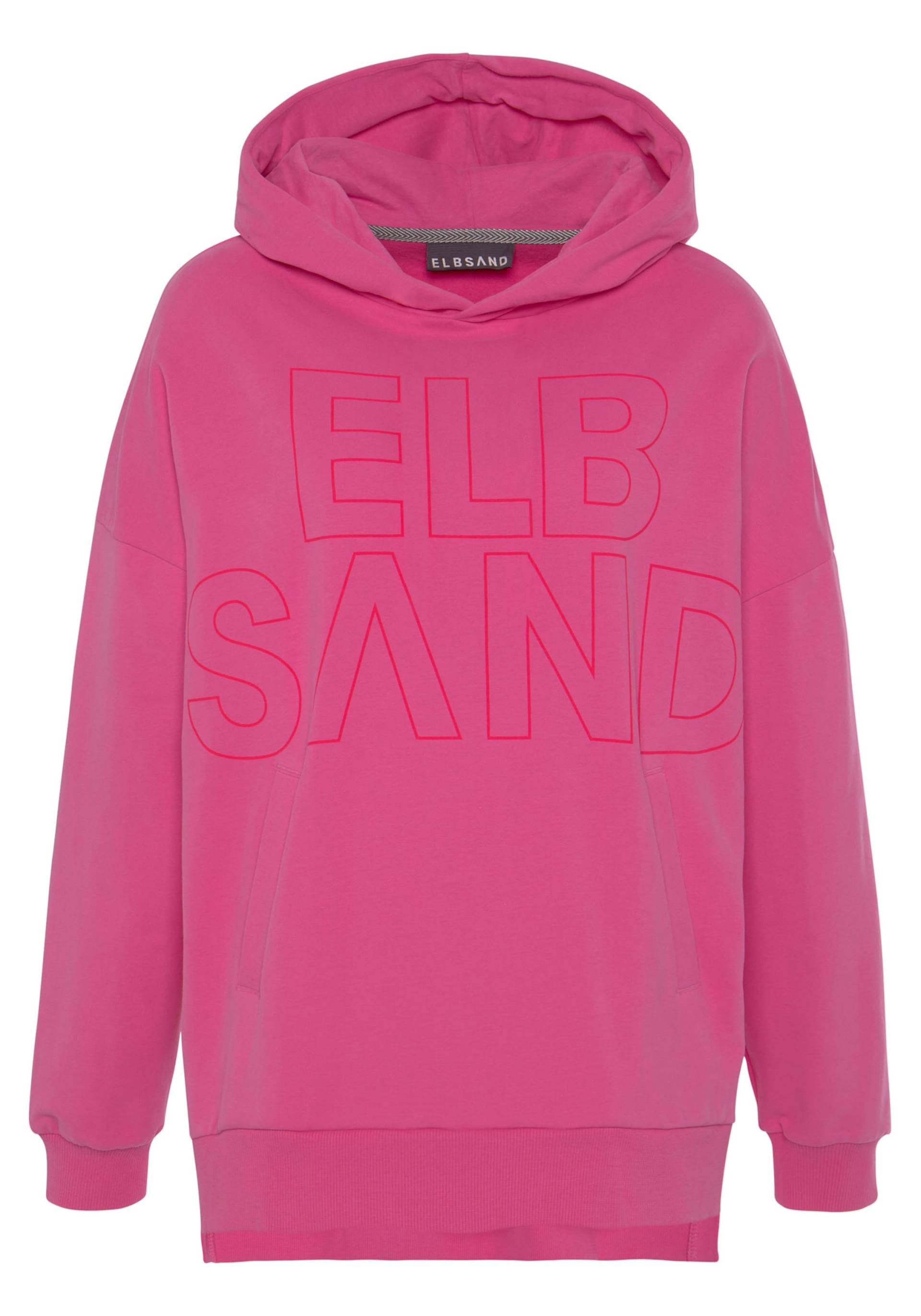 Kapuzensweatshirt in pink von Elbsand von Elbsand