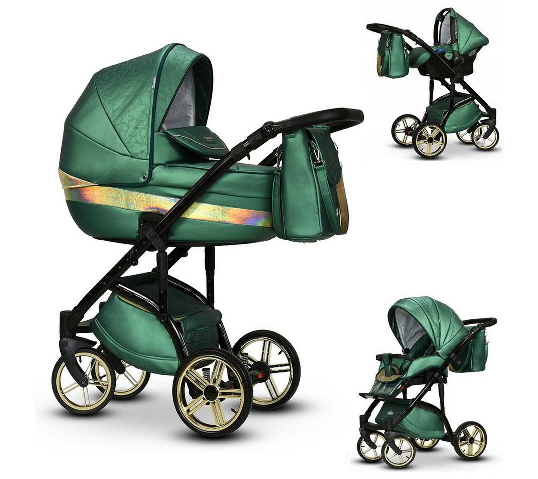 Elcar Kombi-Kinderwagen Vip Lux 4 in 1 inkl. Sportsitz, Autositz und Zubehör in 18 Farben von Elcar