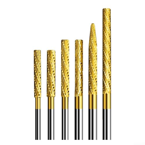1 Stück Frässtifte Hochgeschwindigkeitsstahl-Frässtift 6 mm Schaft Drehwerkzeug für Holz Kunststoff Metall Schnitzen Polieren Entgraten (6 x 6 x 100 mm AX) von Elchuiaby