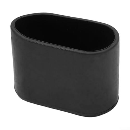 10 Stück ovale Stuhlbeinkappen, Gummi-Bodenschoner, Möbel, Tischfüße, Abdeckungen für Hartholz-Fliesen (schwarz, 16 x 34 mm) von Elchuiaby