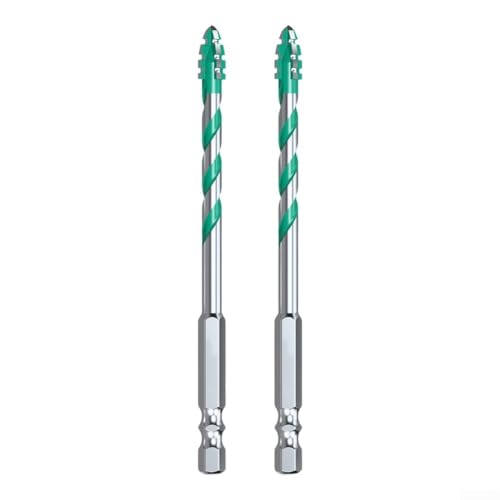 2-teiliges Hartmetall-Bohrer-Set für Glas, Holz, Metall, Fliesen, Keramik, Ziegel, Wand (8 mm) von Elchuiaby