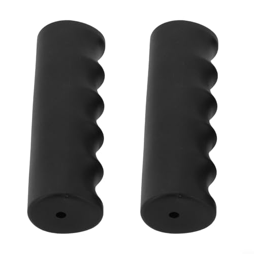 Gummi-Schubkarrengriffe, Ersatzgriffe, rund, schwarz, 22–30 mm Innendurchmesser, rutschfest, Gartenwerkzeuge, 2 Stück (118 x 27 mm) von Elchuiaby
