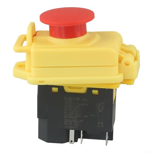 KJD17B 5-poliger wasserdichter elektromagnetischer Drucktastenschalter für Mini-Drehmaschine, Werkzeugmaschine, Sicherheits-Stopp-Funktion, industrielle Elektrowerkzeuge, 250 V KJD17B 5-poliger wasserdichter elektromagnetischer Drucktastenschalter für Mini-Drehmaschine, Werkzeugmaschine, Sicherheits-Stopp-Funktion, industrielle Elektrowerkzeuge, 250 V von Elchuiaby