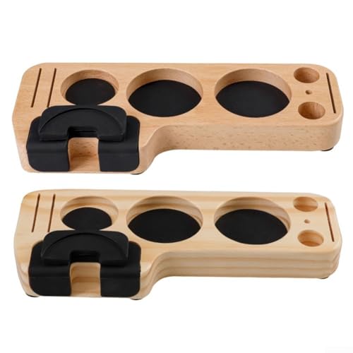 Kaffeewerkzeughalter aus Holz, 5-in-1, Espresso-Zubehör, Organizer, Ständer, Siebträger-Gestell für Barista-Station, 25 x 7,5 x 2,5 cm, Kiefernholz Kaffeewerkzeughalter aus Holz, 5-in-1, Espresso-Zubehör, Organizer, Ständer, Siebträger-Gestell für Barista-Station, 25 x 7,5 x 2,5 cm, Kiefernholz von Elchuiaby