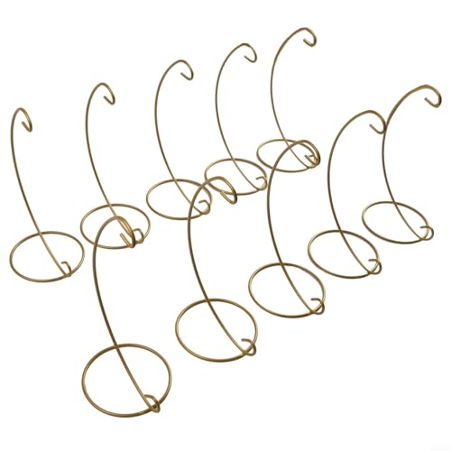 L-förmiger Metall-Ornament-Ständer, Weihnachtskugel-Halter, dekorativer Aufhänger für Zuhause, Garten, Hochzeit (10 Stück) von Elchuiaby