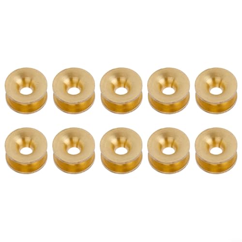 Messing-Rasentrimmerkopf-Ösen, Set mit 10 Ersatzteilen für Motorsense Zubehör, 14 mm Außendurchmesser Messing-Rasentrimmerkopf-Ösen, Set mit 10 Ersatzteilen für Motorsense Zubehör, 14 mm Außendurchmesser von Elchuiaby