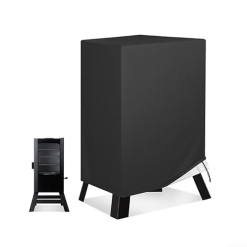 Robuste, wasserdichte Abdeckung für Elektrokamingrill, 210D Oxford Outdoor Staubschutz mit Windgurten, passend für 76,2 cm vertikale BBQ Smoker von Elchuiaby