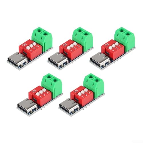 USB-C PD Trigger Modul 5 Stück Schnellladung Lockvogel Board 100W Power Delivery Boost Converter 4V-22V Eingang USB-C PD Trigger Modul 5 Stück Schnellladung Lockvogel Board 100W Power Delivery Boost Converter 4V-22V Eingang von Elchuiaby