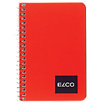Elco Ringfix Notizbuch DIN A7 Kariert Spiralbindung Pappe Farbig sortiert Perforiert 100 Seiten 10 Stück à 50 Blatt von Elco