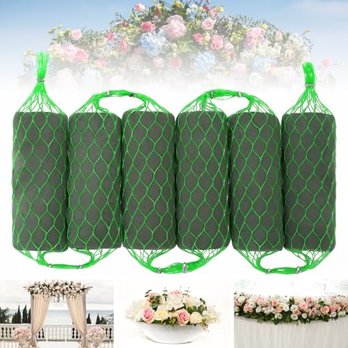 Elcoho Blumenschaum-Girlande, 1,2 m, saugfähiger Blumenhalter für frische und getrocknete Blumen, Arrangement, Schaumstoff-Ziegel für Hochzeit, Garten, Heimdekoration, 6 Stück Elcoho Blumenschaum-Girlande, 1,2 m, saugfähiger Blumenhalter für frische und getrocknete Blumen, Arrangement, Schaumstoff-Ziegel für Hochzeit, Garten, Heimdekoration, 6 Stück von Elcoho