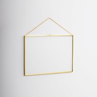 14x10 Zoll Bilderrahmen Gold Wandbehang Foto Doppel Horizontal Perfekt Für Gepresste Blumen Arrangement von Elcreadesigns