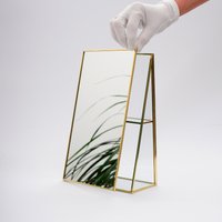 30x20x3 cm Schminkspiegel Desktop Messing Gold Organizer von elcreadesigns