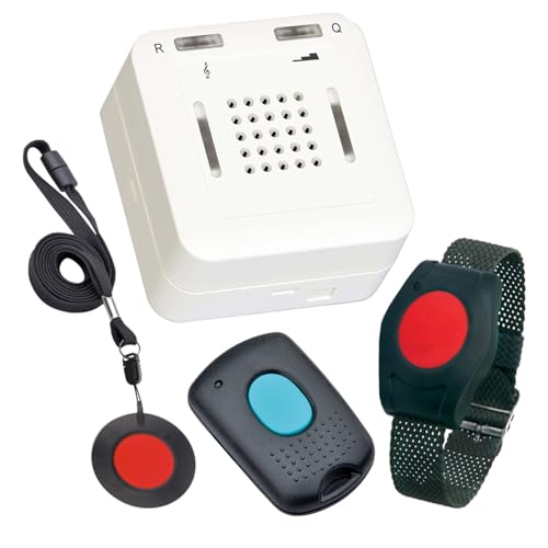 ELDAT - Mobiler Hausnotruf mit Notrufsendern und Quittierungsfunktion - Notrufknopf für Senioren - RS16 mit Armbandsender RT26, Halsbandsender RT27 und Q-Sender RT21 ELDAT - Mobiler Hausnotruf mit Notrufsendern und Quittierungsfunktion - Notrufknopf für Senioren - RS16 mit Armbandsender RT26, Halsbandsender RT27 und Q-Sender RT21 von Eldat