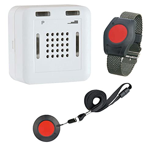 ELDAT - Mobiler Hausnotruf mit Notrufsendern - Notrufknopf für Senioren und die häusliche Pflege - Modell RS10 mit Armbandsender RT26 und Halsbandsender RT27 von Eldat