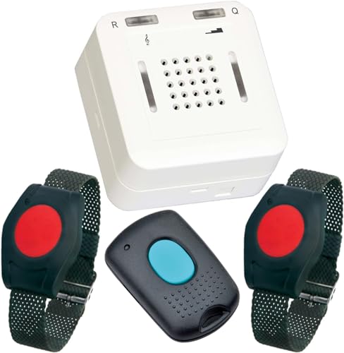 ELDAT - Mobiler Hausnotruf mit Notrufsendern und Quittierungsfunktion - Notrufknopf für Senioren - RS16 mit 2X Armbandsender RT26 und Q-Sender RT21 ELDAT - Mobiler Hausnotruf mit Notrufsendern und Quittierungsfunktion - Notrufknopf für Senioren - RS16 mit 2X Armbandsender RT26 und Q-Sender RT21 von Eldat