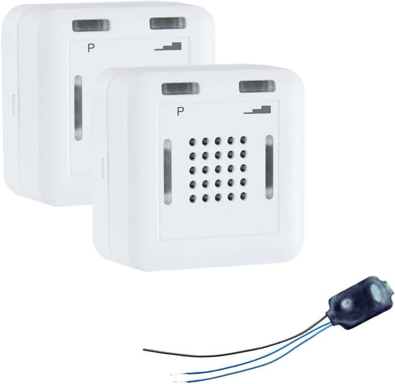 Eldat Türklingel-Set ELDAT Klingelerweiterung Funk-Weiterleitung für bestehende Klingel, 1 Empfänger, 30 Klingeltöne, (2-tlg) von Eldat