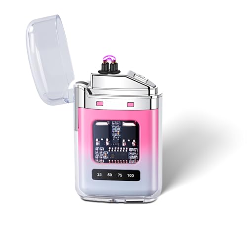 EleBikk Elektronisches Feuerzeug, Doppeltes Elektrisches Bogenfeuerzeug, Wiederaufladbares Typ-C-Feuerzeug, LED-Leistungsanzeige, Winddichtes Plasma-Doppelbogen, Kompakt und Leicht zu Tragen EleBikk Elektronisches Feuerzeug, Doppeltes Elektrisches Bogenfeuerzeug, Wiederaufladbares Typ-C-Feuerzeug, LED-Leistungsanzeige, Winddichtes Plasma-Doppelbogen, Kompakt und Leicht zu Tragen von EleBikk