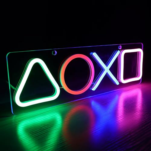 EleBikk Neon Sign Gaming, Neon Schild Gaming, Gamer LED Neonlicht, LED-Neonlicht, Schillernde, Farbenfrohe Deko-Leuchte im Gaming-Stil, ein Muss für Bars/Spielräume/schicke Spielotheken EleBikk Neon Sign Gaming, Neon Schild Gaming, Gamer LED Neonlicht, LED-Neonlicht, Schillernde, Farbenfrohe Deko-Leuchte im Gaming-Stil, ein Muss für Bars/Spielräume/schicke Spielotheken von EleBikk