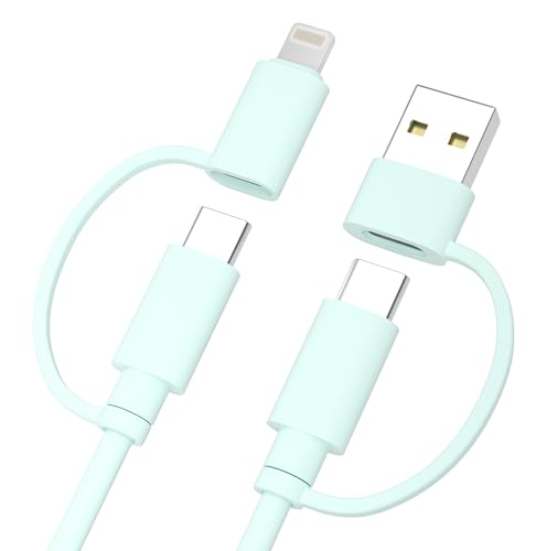 Elebase Multi USB Kabel 4 in 1 Universal Ladekabel 1M Grün von Elebase