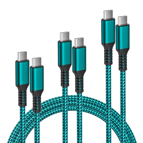 Ladekabel für Airpods 4,USB C auf Typ C 100W Kabel 1/2/3M 3Stück,Schnellladekabel PD Nylon Ladekabel für iPhone 16 15 Plus,iPad Pro 11,iPad 10 Air 4 5 Mini 6,Samsung Galaxy Z Flip Fold 5,S24 S23 S22 von Elebase