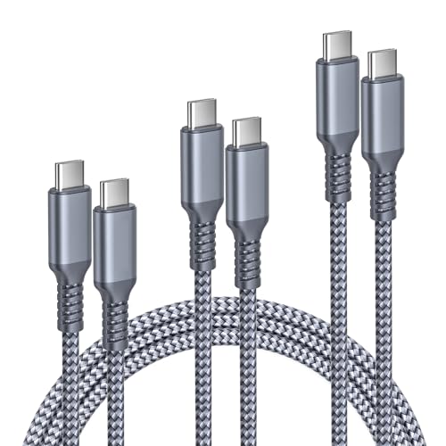 Elebase iPhone 16 15 Ladekabel, USB C auf Typ C 100W Kabel 1/2/3M 3P,Schnellladekabel PD Nylon für iPhone 16 15 Plus,iPad Pro 11,iPad 10 Air 4 5 Mini 6,Samsung Galaxy S24 S23 S22 S21 A55 A54 A53 Elebase iPhone 16 15 Ladekabel, USB C auf Typ C 100W Kabel 1/2/3M 3P,Schnellladekabel PD Nylon für iPhone 16 15 Plus,iPad Pro 11,iPad 10 Air 4 5 Mini 6,Samsung Galaxy S24 S23 S22 S21 A55 A54 A53 von Elebase
