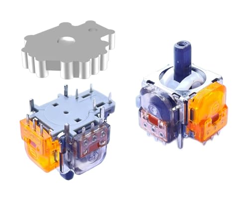 ElecGear 2 x TMR Joystick und Entlöt-Heizplatte Ersatz für PS4 Controller, TMR Hall Control Stick und Lötdocht Reparaturwerkzeuge - (TMR-DS4) von ElecGear