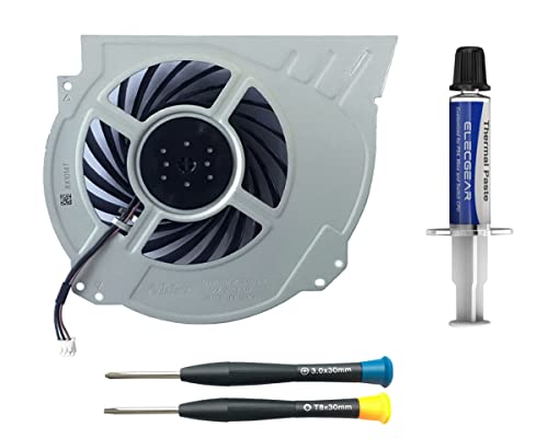 ElecGear Interner Kühler Lüfter für PS4 Pro CUH-7xxx – CPU-Kühlungslüfter Cooling Fan, Wärmeleitpaste und TR8 PH0 Schraubendreher-Set für Playstation 4 Pro ElecGear Interner Kühler Lüfter für PS4 Pro CUH-7xxx – CPU-Kühlungslüfter Cooling Fan, Wärmeleitpaste und TR8 PH0 Schraubendreher-Set für Playstation 4 Pro von ElecGear