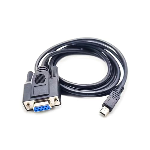 Elecbee Mini USB zu RS232 Seriell Adapter, RS232 DB9 Buchse, Konverterkabel Verbinden von Kabeln zwischen Geräten 1Meter von Elecbee