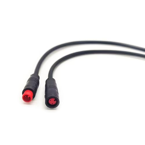 Elecbee Roter Gummikern M6 2 Pin Stecker und Buchse IP67 Weiß Wasserdichtes Nylon 2 * 0.2㎜² LED Kabel von Elecbee